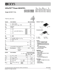 Datasheet IXFK26N90 производства IXYS