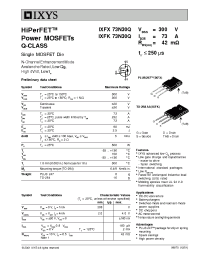 Datasheet IXFK73N30Q manufacturer IXYS