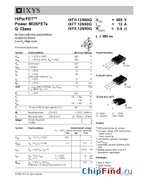 Datasheet IXFM12N90Q manufacturer IXYS