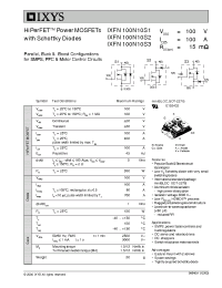Datasheet IXFN100N10S2 manufacturer IXYS