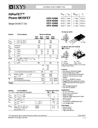 Datasheet IXFN40N60 manufacturer IXYS