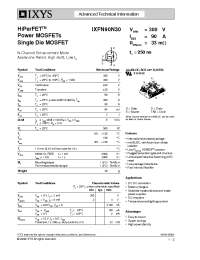 Datasheet IXFN90N30 manufacturer IXYS