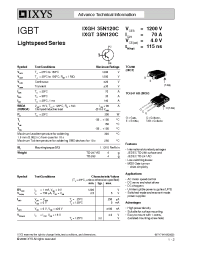 Datasheet IXGH35N120C manufacturer IXYS