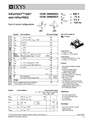 Datasheet IXGN50N60BD2 manufacturer IXYS