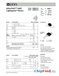 Datasheet IXGP12N60CD1 manufacturer IXYS