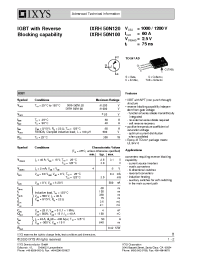 Datasheet IXRH50N120 manufacturer IXYS