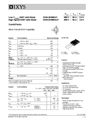 Datasheet IXSH30N60U1 manufacturer IXYS