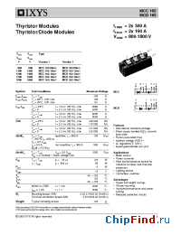 Datasheet MCC162-XXFamily manufacturer IXYS