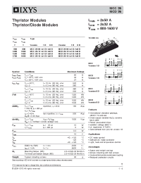 Datasheet MCC26 manufacturer IXYS