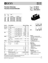 Datasheet MCD310-14IO1 manufacturer IXYS