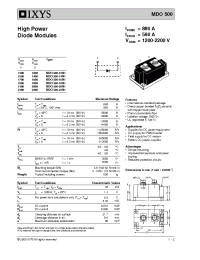 Datasheet MDO500 manufacturer IXYS