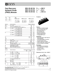 Datasheet MEA95-06DA manufacturer IXYS