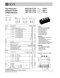 Datasheet MEE250-12DA manufacturer IXYS