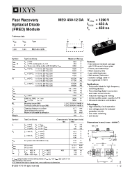 Datasheet MEO450-12DA manufacturer IXYS