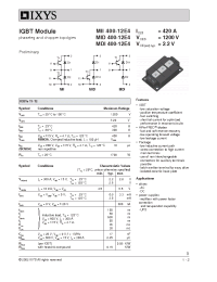 Datasheet MID400-12E4 manufacturer IXYS