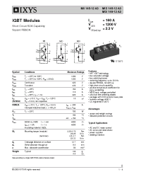Datasheet MII145-12A3 manufacturer IXYS