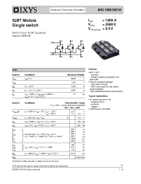 Datasheet MIO1200-25E10 manufacturer IXYS
