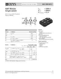 Datasheet MIO1200-33E11 manufacturer IXYS
