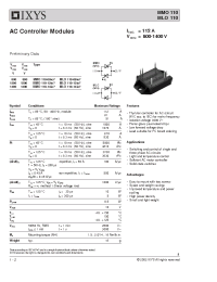 Datasheet MLO110-08IO7 manufacturer IXYS