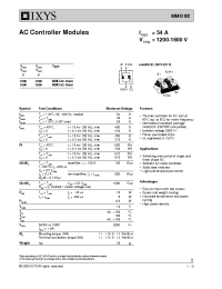 Datasheet MMO62-12IO6 manufacturer IXYS