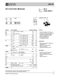 Datasheet MMO90 manufacturer IXYS