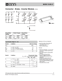 Datasheet MUBW10-06A7 manufacturer IXYS