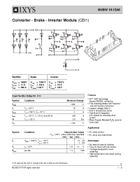 Datasheet MUBW10-12A6 manufacturer IXYS
