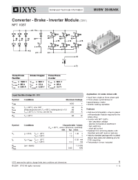 Datasheet MUBW20-06A6K manufacturer IXYS