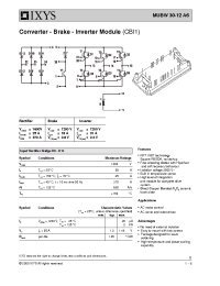 Datasheet MUBW30-12A6 manufacturer IXYS