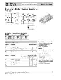 Datasheet MUBW35-06A6K manufacturer IXYS