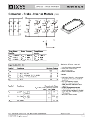 Datasheet MUBW35-12A8 manufacturer IXYS