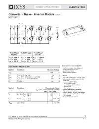Datasheet MUBW35-12E7 manufacturer IXYS
