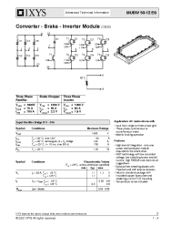 Datasheet MUBW50-12E8 manufacturer IXYS