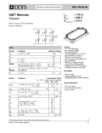 Datasheet MWI150-06A8 manufacturer IXYS