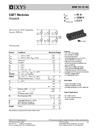 Datasheet MWI35-12A5 manufacturer IXYS