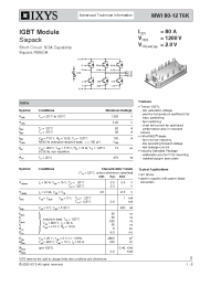 Datasheet MWI80-12T6K manufacturer IXYS