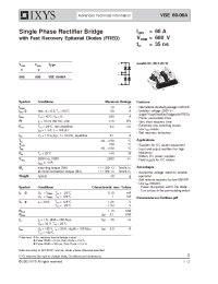 Datasheet VBE60-06A manufacturer IXYS