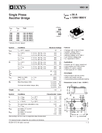 Datasheet VBO30 manufacturer IXYS