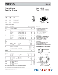 Datasheet VBO30-16NO8 manufacturer IXYS