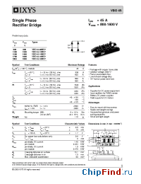 Datasheet VBO45 manufacturer IXYS