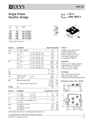 Datasheet VBO50 manufacturer IXYS