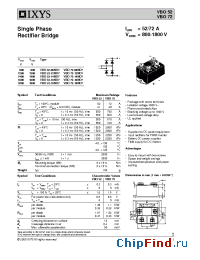 Datasheet VBO52-12NO7 manufacturer IXYS