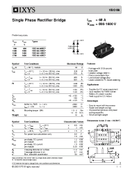 Datasheet VBO68 manufacturer IXYS