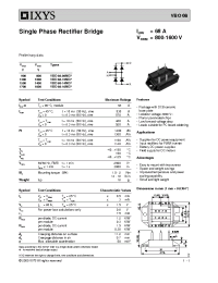 Datasheet VBO68-08NO7 manufacturer IXYS