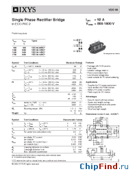 Datasheet VBO88-16NO7 manufacturer IXYS
