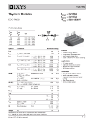Datasheet VCC105 manufacturer IXYS