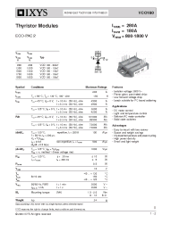 Datasheet VCO180-16IO7 manufacturer IXYS