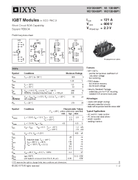 Datasheet VDI130-06P1 manufacturer IXYS