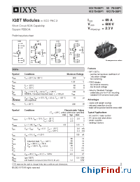 Datasheet VDI75-06P1 manufacturer IXYS