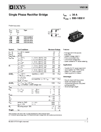Datasheet VGO36-08IO7 manufacturer IXYS